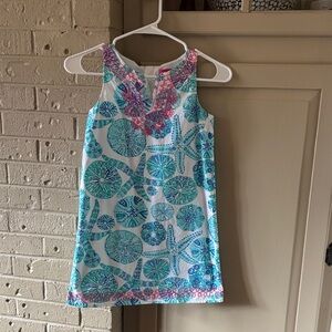Lilly Pulitzer Blue and Pink Starfish Kids Dress